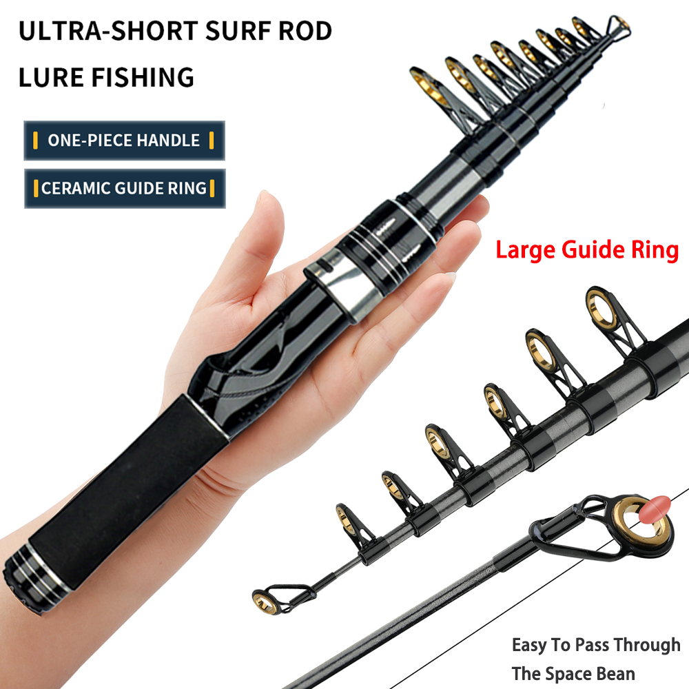 Sea Fishing Equipment Uk - Joran Pancing Teleskopik 1.5M-2.4M Karbon Spinning