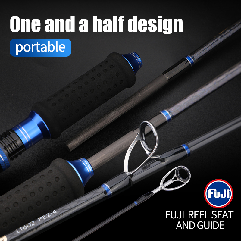 Fishing Equipment Guide - ROLLFISH Premium 2 Bagian Serat Karbon