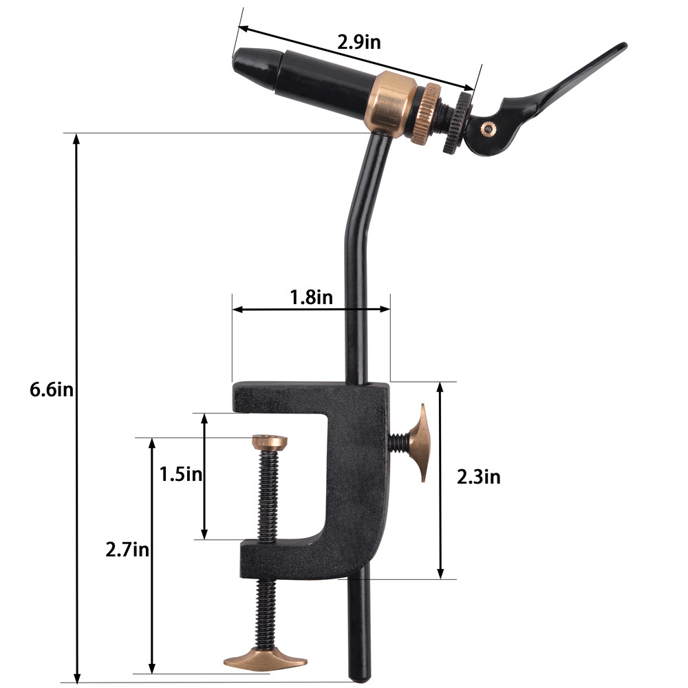 Rotary Fly mengikat alat Vise  - Fishing Equipment Kit ulasan dan harga